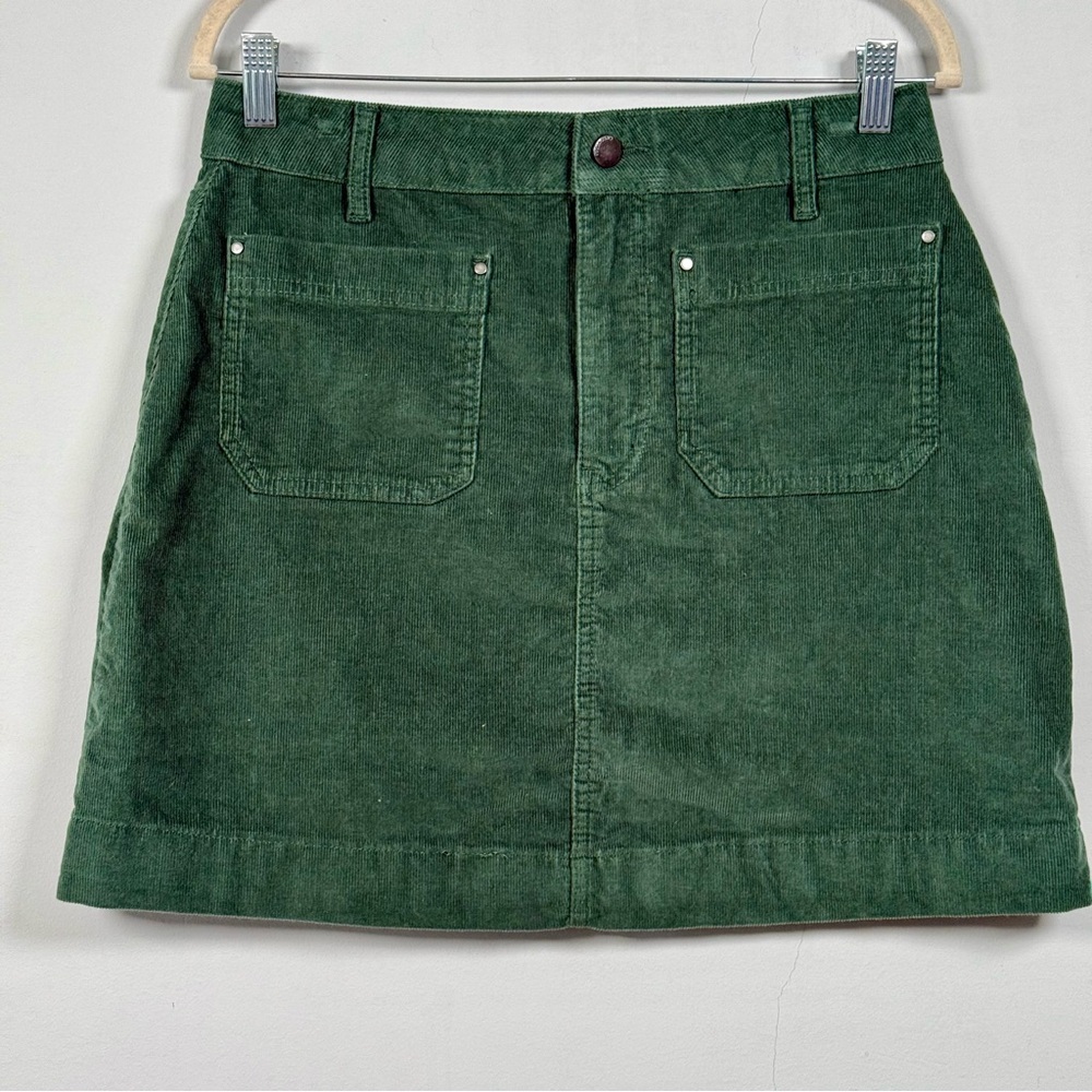 Boden Dark Green Corduroy Mini Skirt